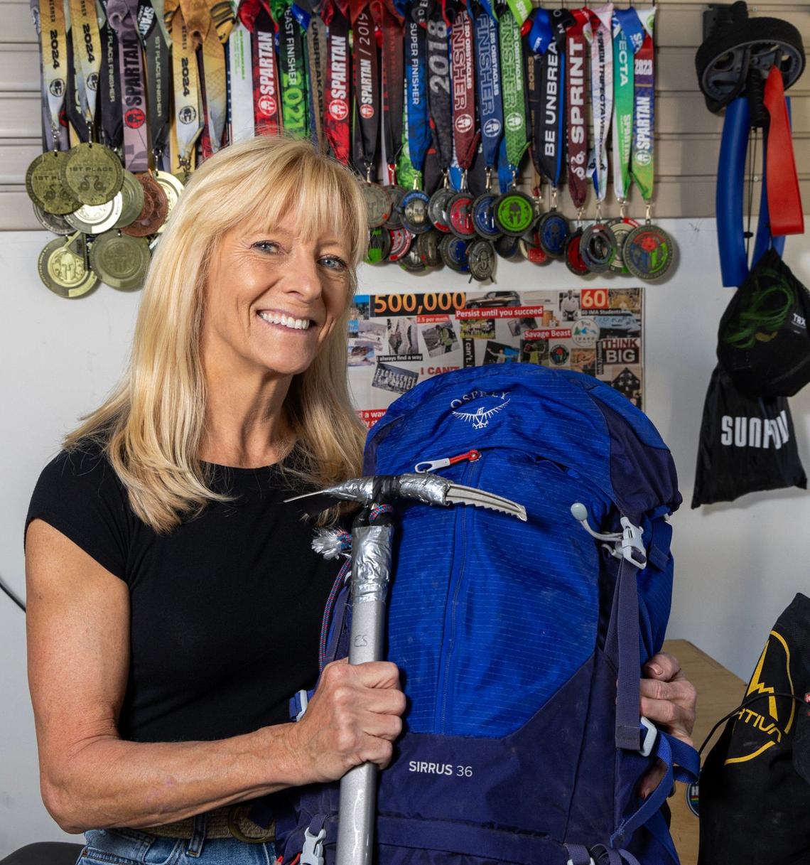 Eva Steinweld of Meridian is climbing the tallest mountains on each continent. She has already completed Denali and Aconcagua and has plans for Everest next year.
