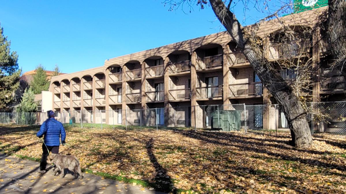 The Boise Greenbelt passes by the back of the former Cottonwood Suites on Main Street in Boise. Under plans by a Portland developer, the hotel’s 111 rooms would be renovated into micro-apartments, a growing housing trend.