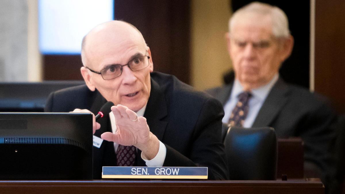 “But (the United States is) also founded on Christian principles,” Idaho Sen. C. Scott Grow, R-Eagle, seen here in a committee hearing in the 2022 legislative session, told the Statesman. “And I would hope that those that do come (to this country) wouldn’t try to fight against those principles.”