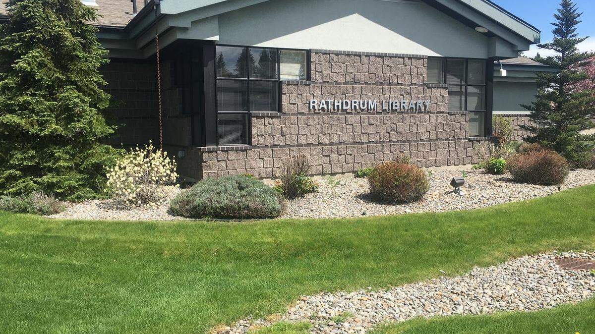 The Rathdrum Library, one of seven in Kootenai County’s Community Library Network, is seen in this photo taken May 7, 2021. A four-way race for two seats on the network’s board has led to questions of censorship and partisan politics working their way into nonpartisan races in North Idaho.