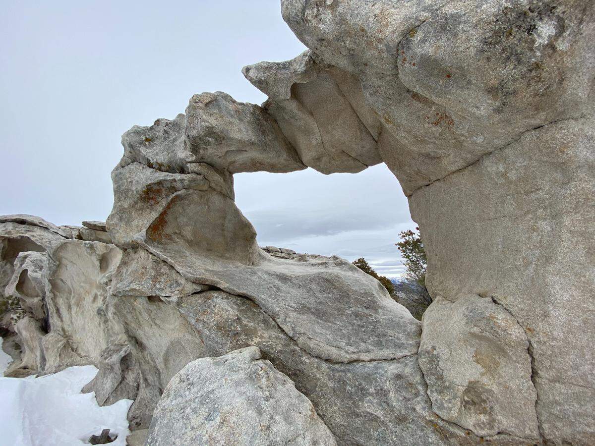 Window Arch is one of the iconic granite formations at City of Rocks National Reserve in Idaho.