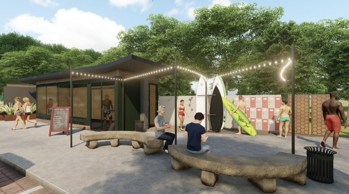 Developer Hannah Ball imagines that the area will feature several stone and granite benches where neighbors can gather.