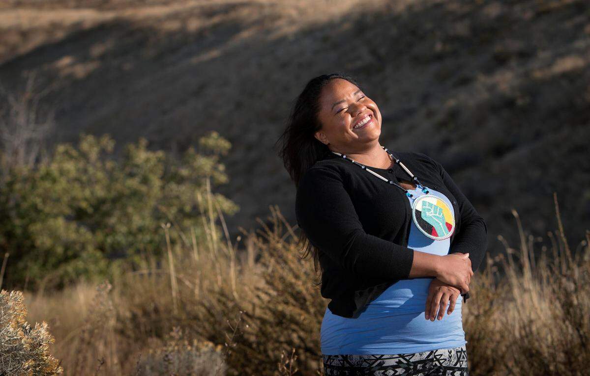 Tai Simpson, 31, is Nimiipuu, a member of the Nez Perce Tribe.