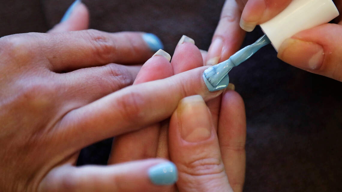 On Sundays, I listen to music while I polish my nails. It helps my coworkers. Really.