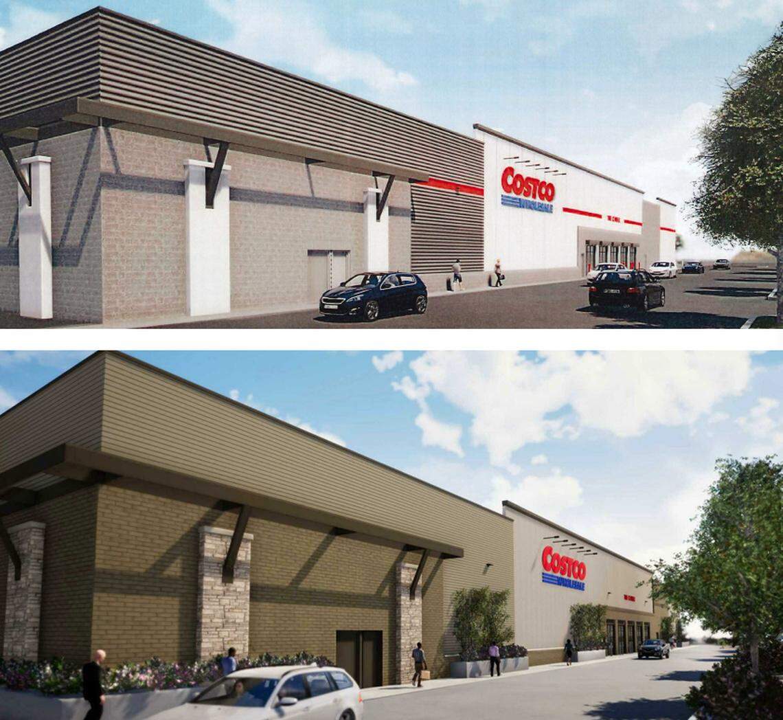 Another before-and-after view of the proposed design.