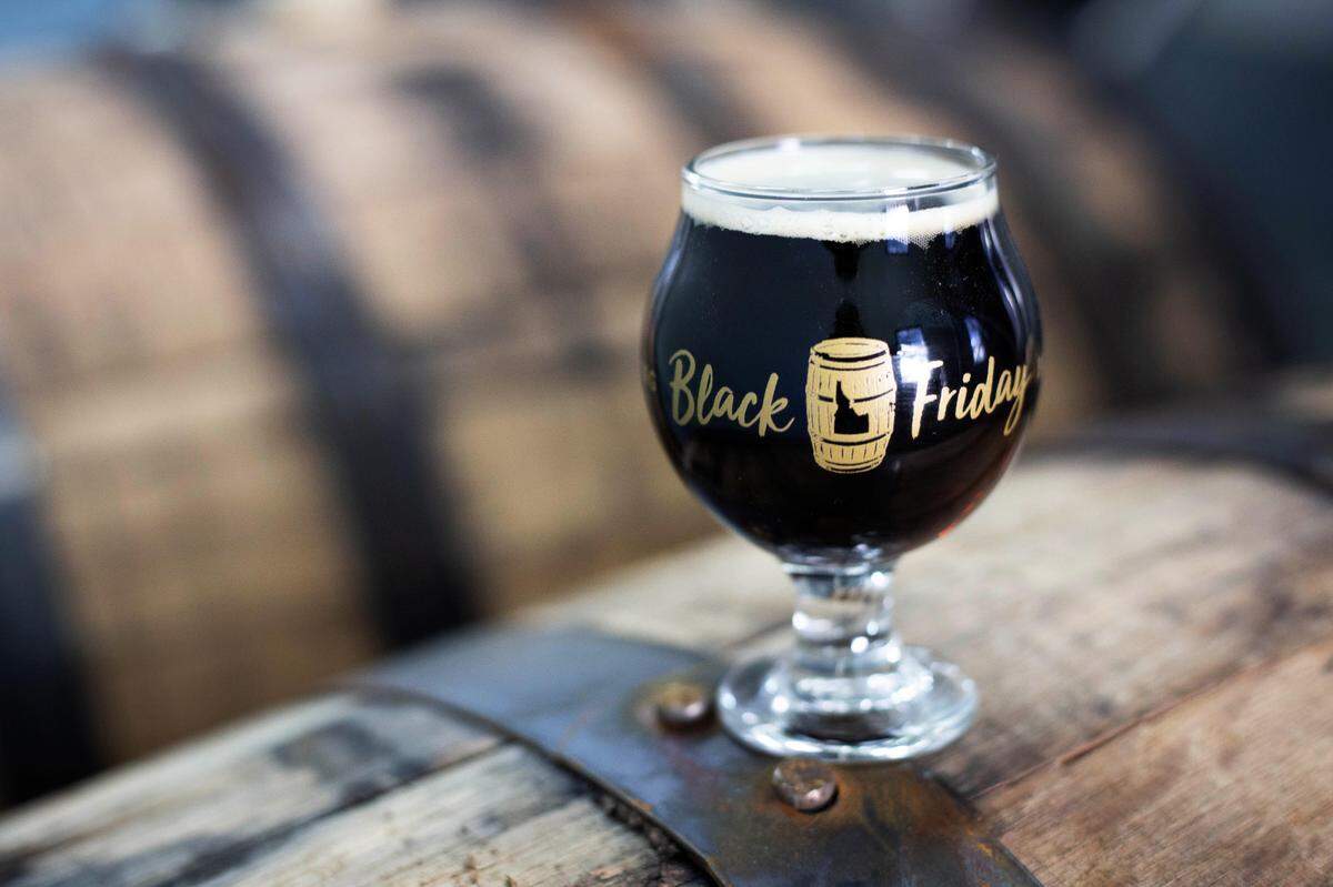 Savor stouts and porters from an elegant sampler glass at Payette Brewing Co.’s annual Black Friday beer festival.