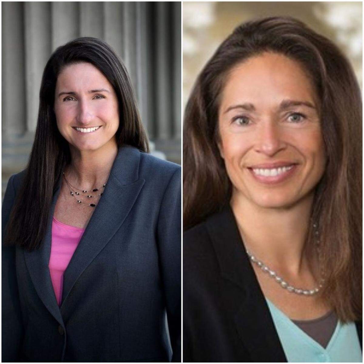 Idaho Rep. Ilana Rubel, D-Boise, left, and Sen. Michelle Stennett, D-Ketchum.