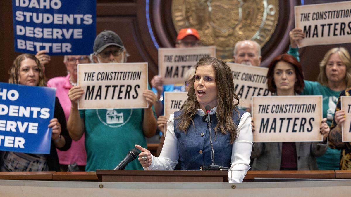 Alexis Morgan is an Eagle mother of four whose daughter was rejected from a private school. She’s one plaintiff in the lawsuit against the state to challenge House Bill 93, which created tax credits for private school tuition. 