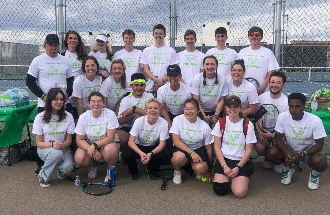 The Ridgevue High tennis team holds an event in late March to raise money and awareness for kidney disease. Its “Green Out” tennis match was against Columbia High School, which made a donation in Traejen’s name to the National Kidney Foundation.