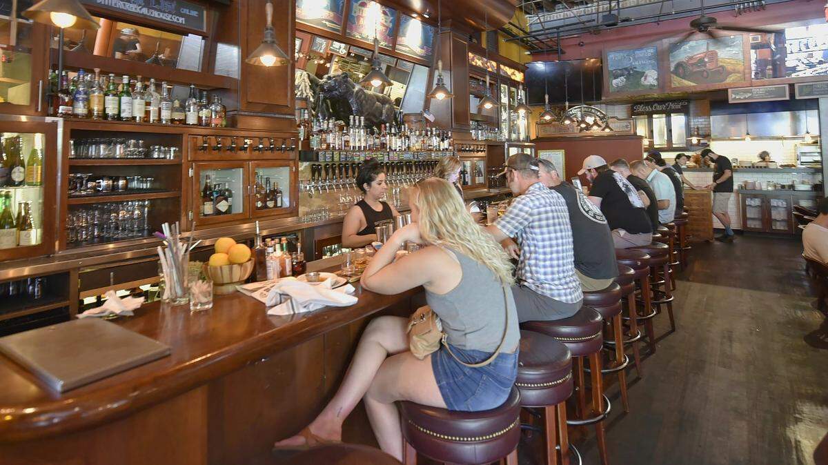 Bitter Creek Alehouse offers a wide selection of beer and wine.