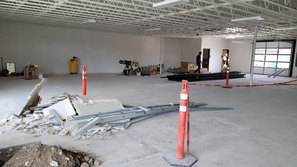 The inside of the former Idaho Youth Ranch store in Garden City has been cleared out, and DashMart will soon install shelves, coolers and freezers to hold items for delivery to DoorDash customers.