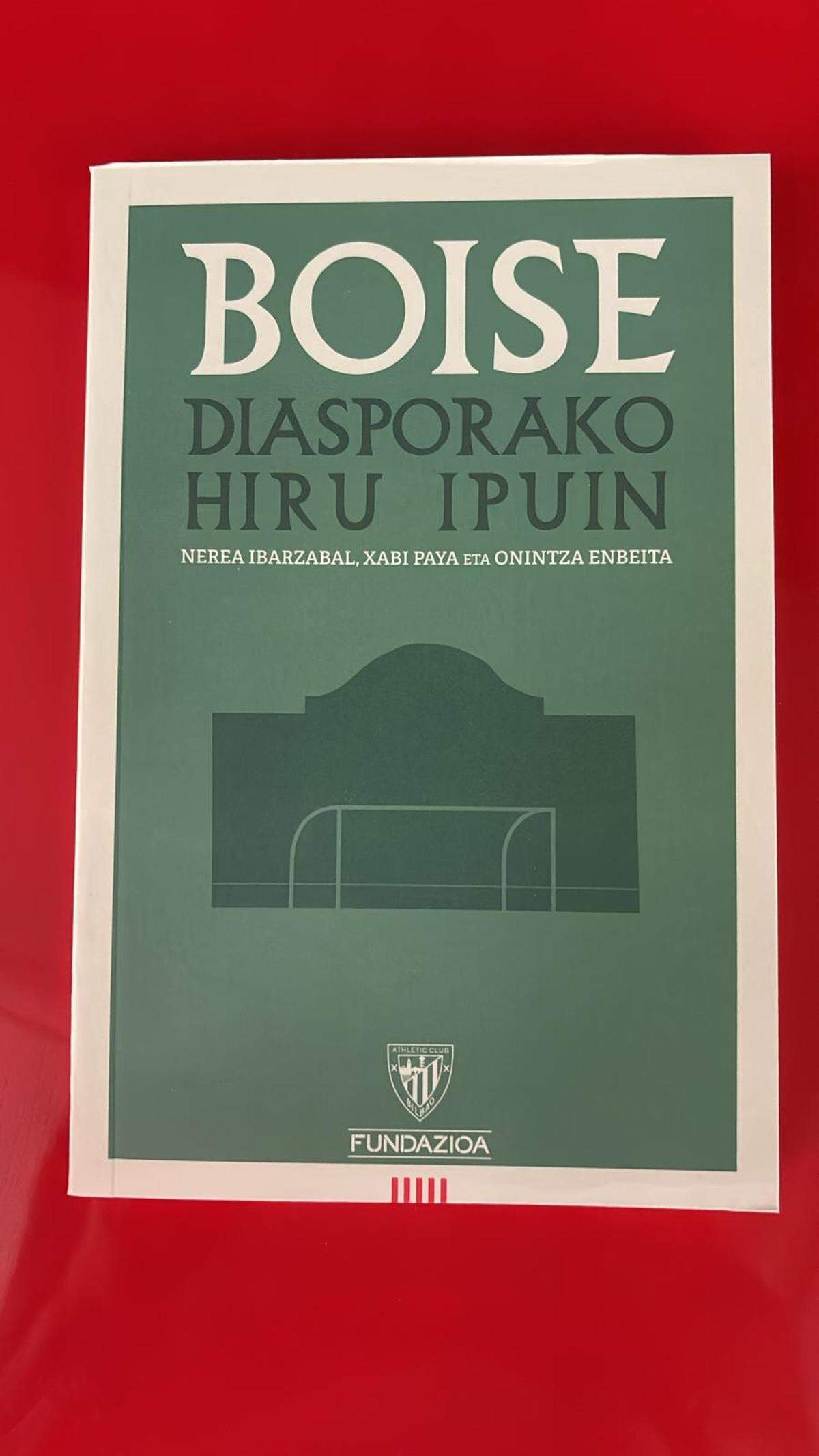 The front cover of “Boise: Three stories about the diaspora.” Several iconic Boise landmarks are referenced within the book, including the Basque Block, Greenbelt and Boise State University. 