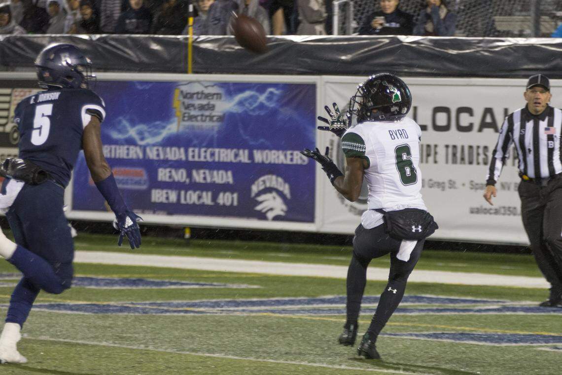 Hawaii wide receiver Cedric Byrd II is tied for second in the nation with nine touchdown catches this season.