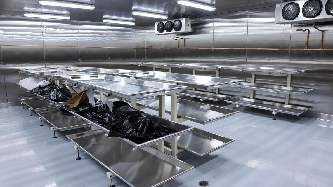 The Ada County Coroner’s Office, whose morgue is pictured here in a 2021 file photo, is a primary resource for other coroner’s offices around the state when they need autopsies, an Office of Performance Evaluations report found.