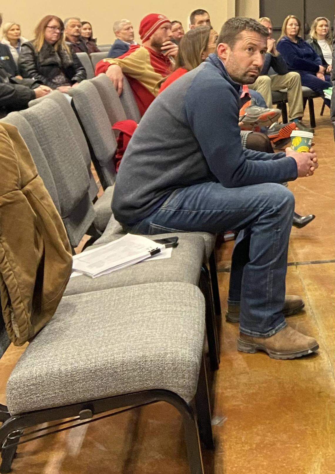 Northwest Development Co. owner Travis Stroud presented plans for an 84-unit apartment complex before the Star City Council on Tuesday night. The council denied the project. 