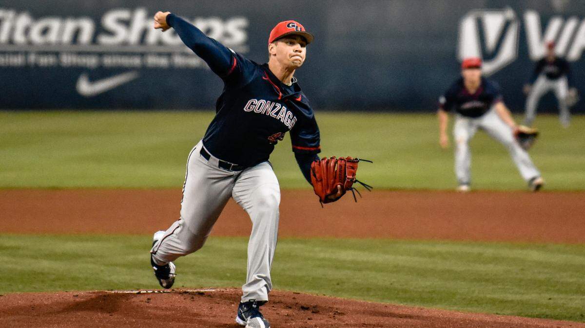 Former Rocky Mountain High standout Gabriel Hughes is projected by many as a first-round pick in Sunday’s MLB Draft. He struck out 138 this spring for Gonzaga, the ninth most in Division I.