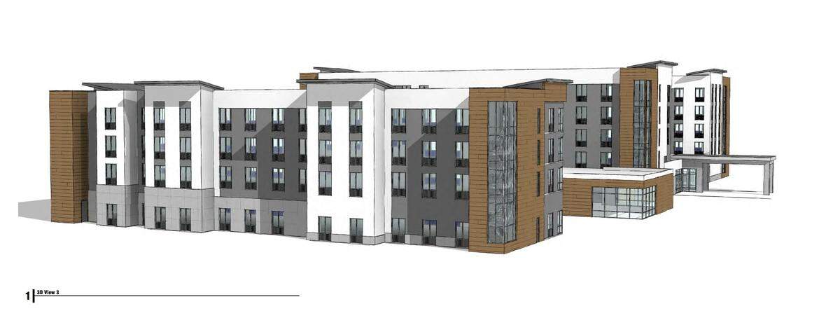 The Boise Planning & Zoning Commission voted on Aug. 14 to allow zoning exceptions for a proposed 183-unit apartment complex, a 240-room hotel and a 12,000 square-foot Hindu temple located near the Boise Airport at 3300 S. Vista Avenue. Pictured here is the 5-story hotel