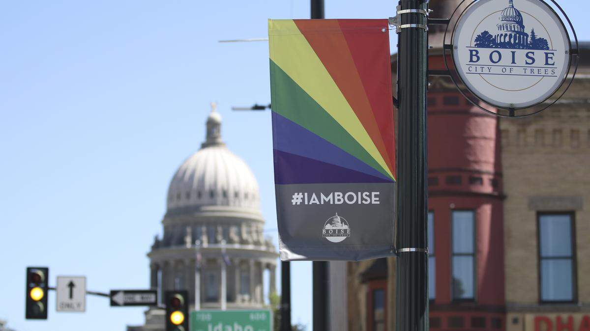 The city of Boise put up 50 rainbow banners Downtown in advance of the annual Pride Fest this Friday and Saturday, June 15 and 16.