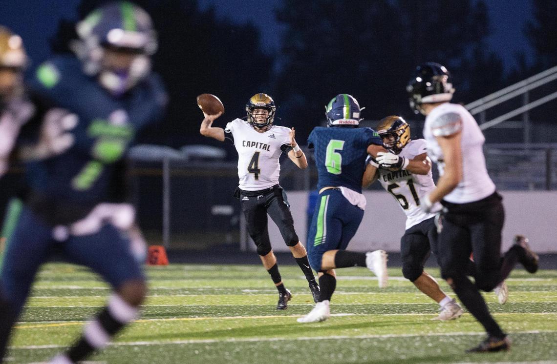 Capital quarterback Max Clark was voted to the 5A SIC River Division’s offensive player of the year by the division’s coaches.