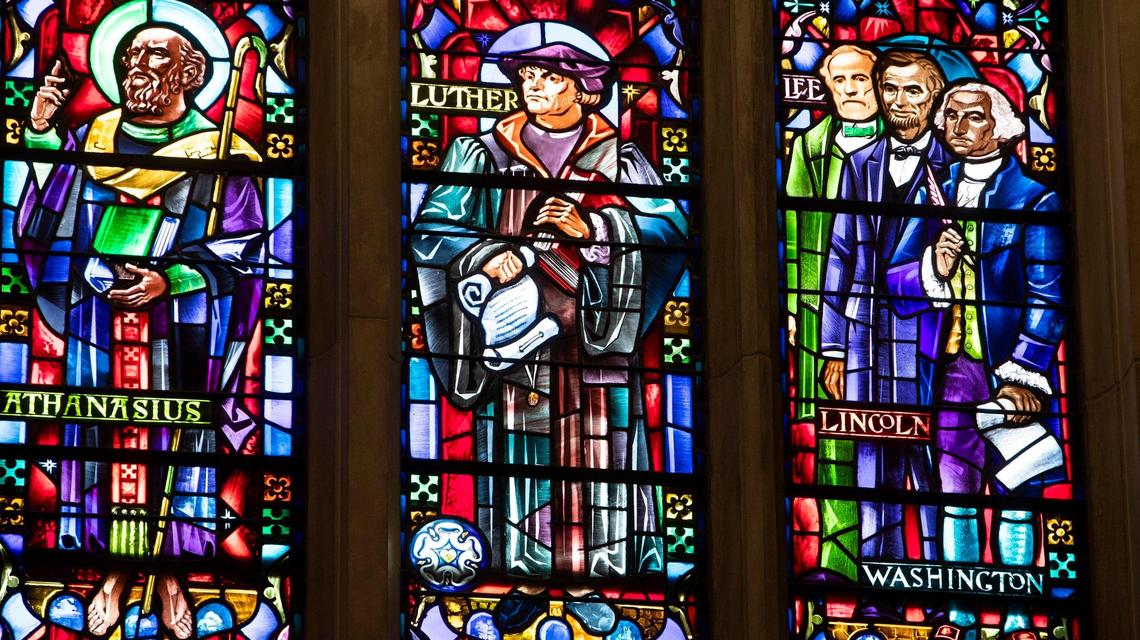 The stained-glass windows of the Boise First United Methodist Church’s Cathedral of the Rockies were created in 1960.