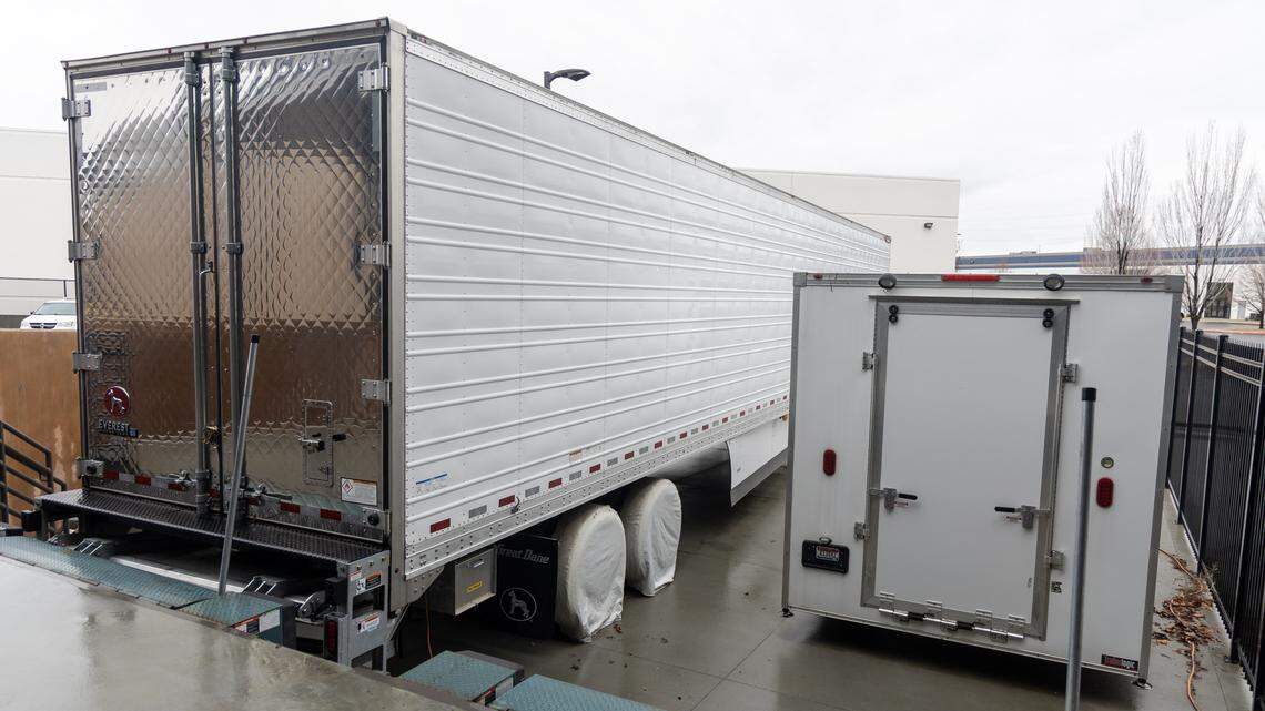 The Ada County Coroner's office has a large trailer that can be used to transport 70 bodies in the event of a mass casualty event.