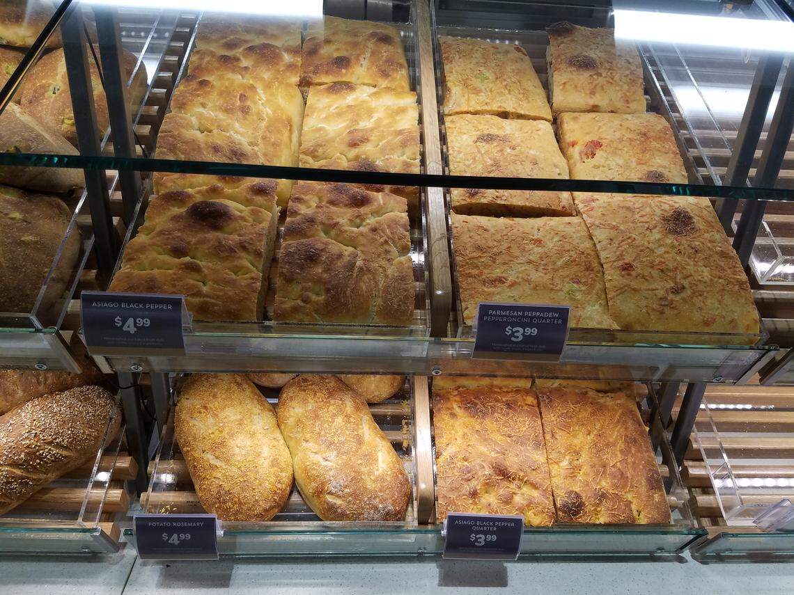 The bakery at Albertsons Market Street features breads not available at the company’s other stores.