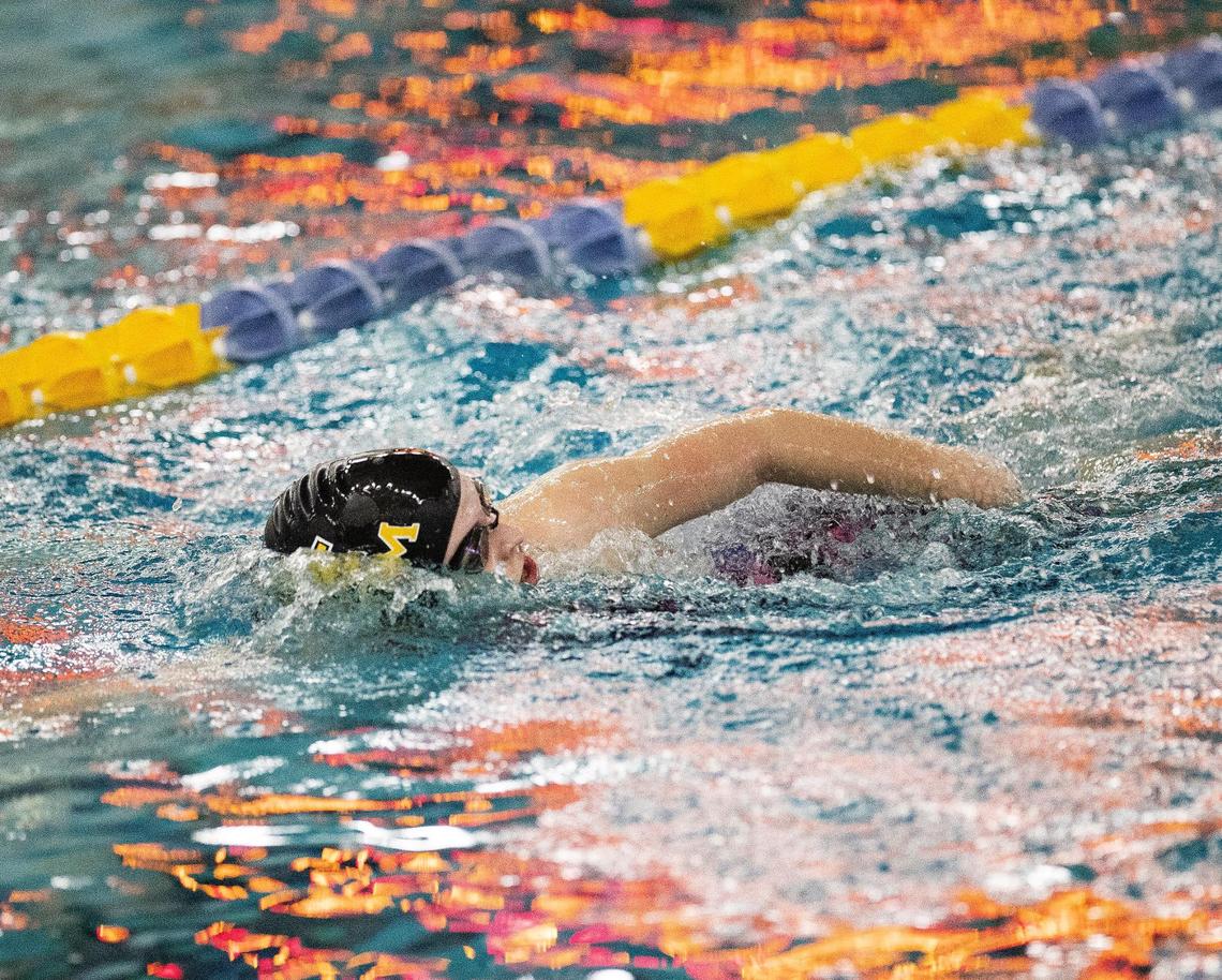 Bishop Kelly’s Lucy Penna returns for her senior season looking to defend her state title in the 50 freestyle.