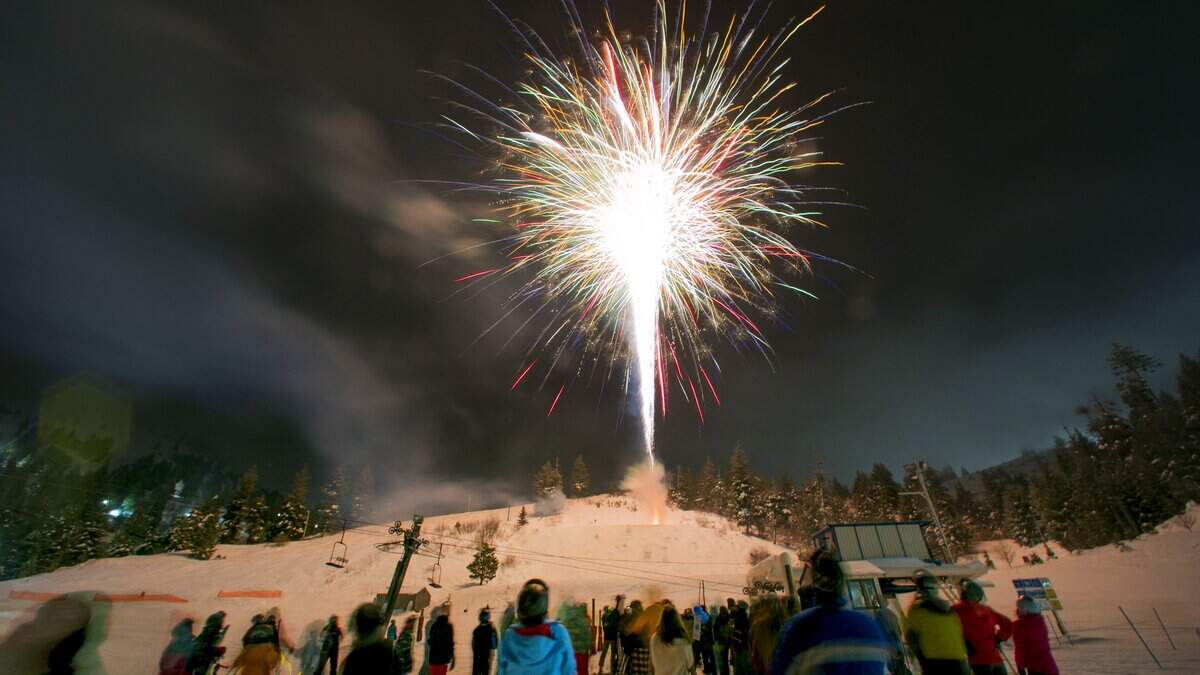Fireworks will light up the night sky at Bogus Basin to welcome 2019 on Tuesday, Jan. 1.