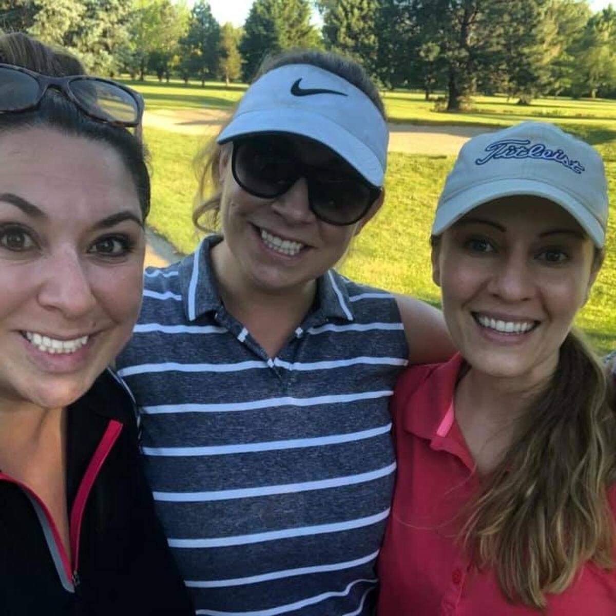 Rep. Brooke Green, far left, with Jessica Harrison, far right, and Green’s twin sister. The Boise lawmaker recently introduced a bill to ban certain mugshots from being released to the public after Harrison committed suicide in 2019.
