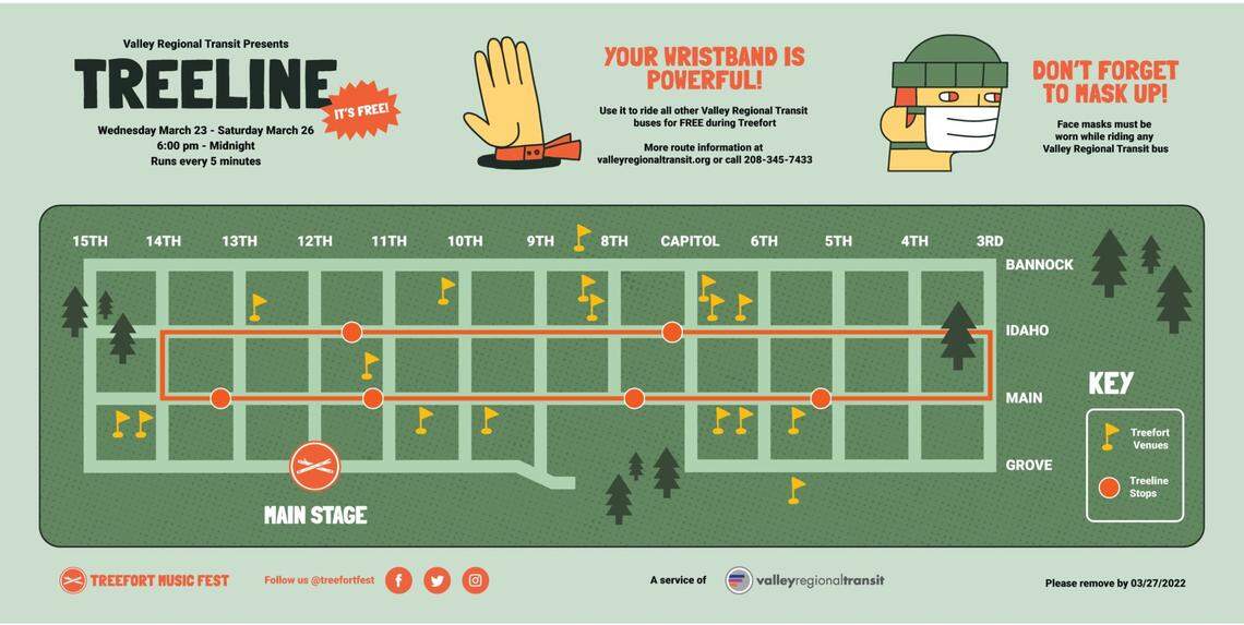 The shuttle runs on Main and Idaho Streets between 3rd and 14th streets and runs from 6 p.m. to midnight from Wednesday to Saturday.