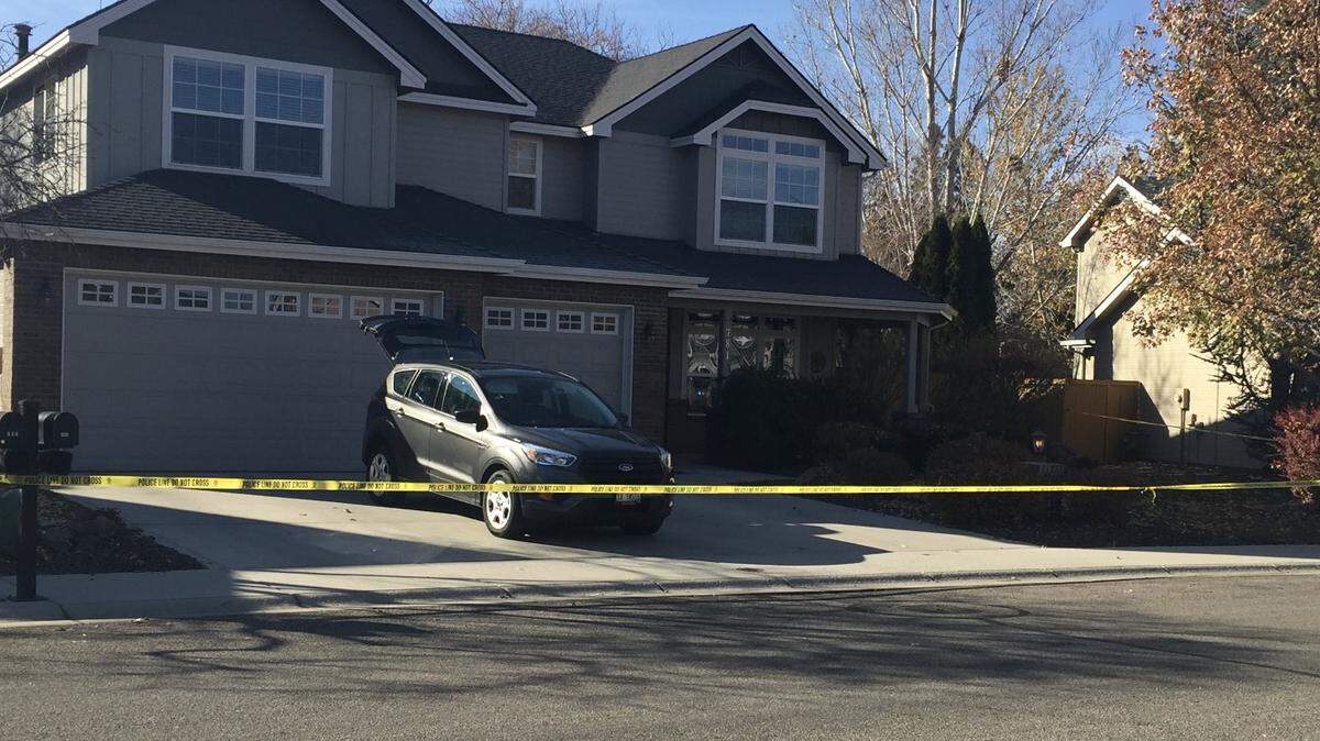 Police found a man dead, and a woman wounded when they responded to a report of shots fired at this house in Meridian Monday morning.