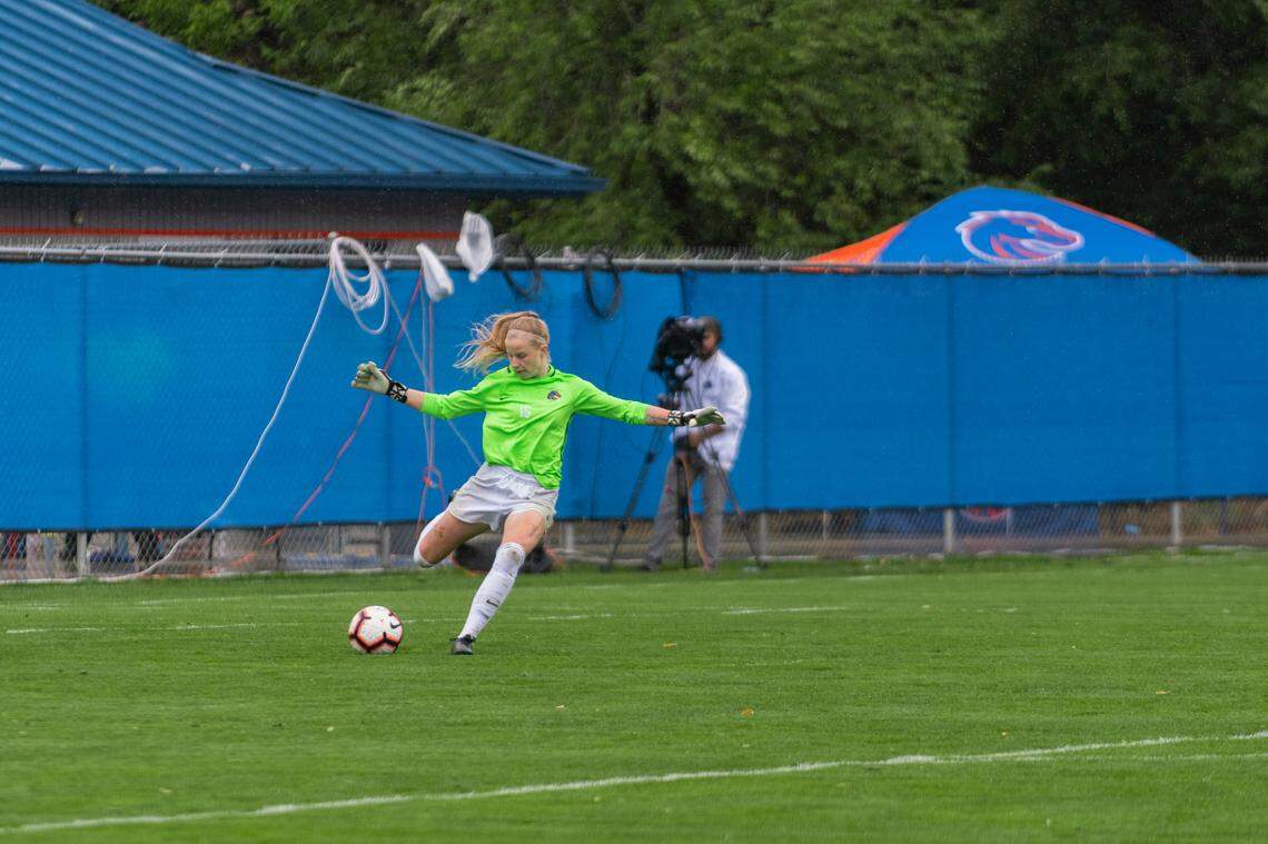 Sophomore goalkeeper Sydney Smith and the Boise State women’s soccer team will play New Mexico in the semifinals of the Mountain West Tournament at 2 p.m. Thursday at Boas Soccer Complex in Boise.
