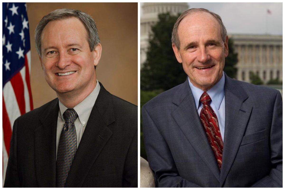 Idaho Sens. Mike Crapo, left, and Jim Risch, joined their Senate Republican colleagues over the weekend in a party-line vote against the federal economic package that totaled hundreds of billions of dollars designed to reduce the impacts of climate change and lower health care costs.