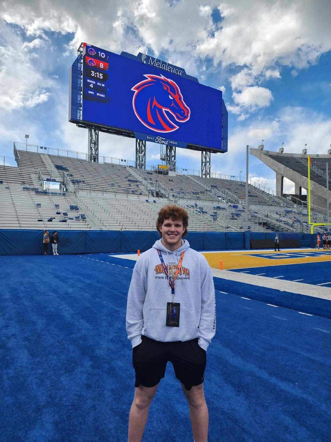 Middleton left tackle Dallyn Grimes verbally committed to Boise State in July.