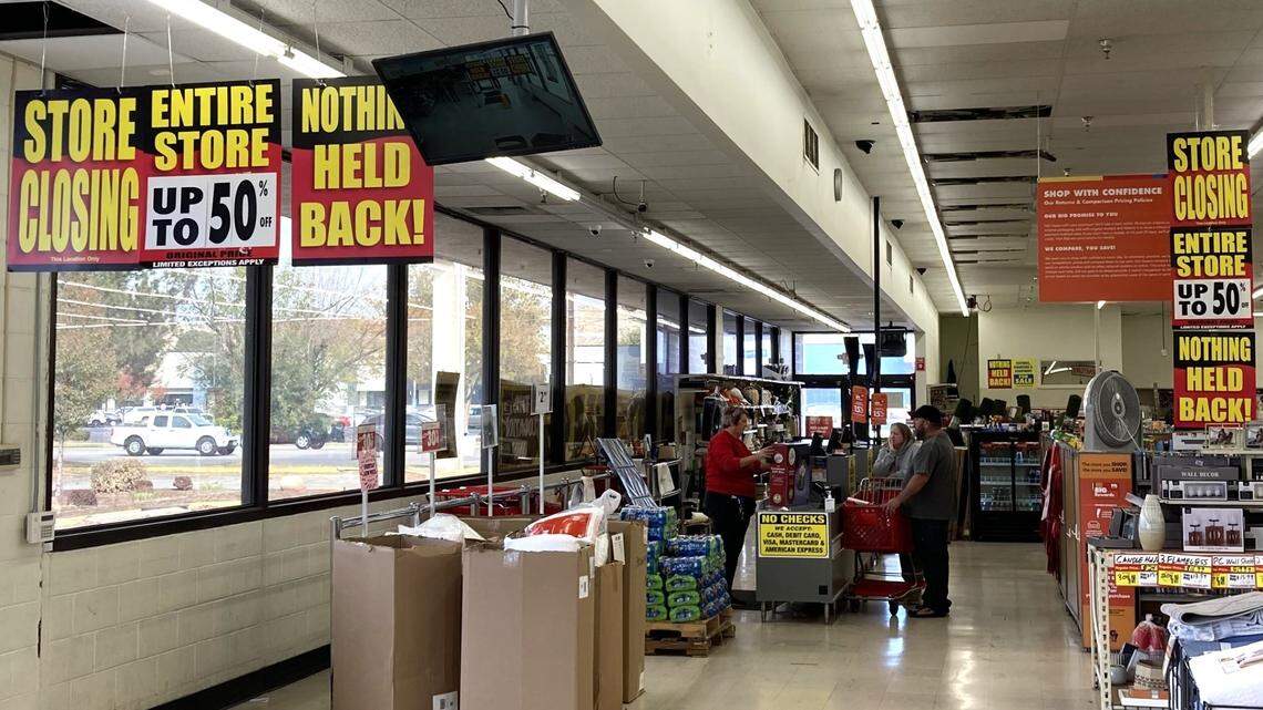 Big Lots’ closing sale was underway in early November at the Garden City store.