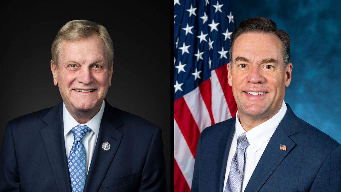 Idaho Congressmen Mike Simpson, R-District 2, left, and Russ Fulcher, R-District 1.