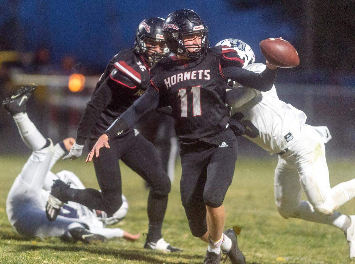 Oakley quarterback and defensive lineman Porter Pickett was voted the 1A Division I All-Idaho Player of the Year by the state’s football coaches.