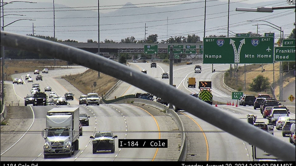 Idaho State Police are investigating a Tuesday afternoon crash on westbound I-184.
