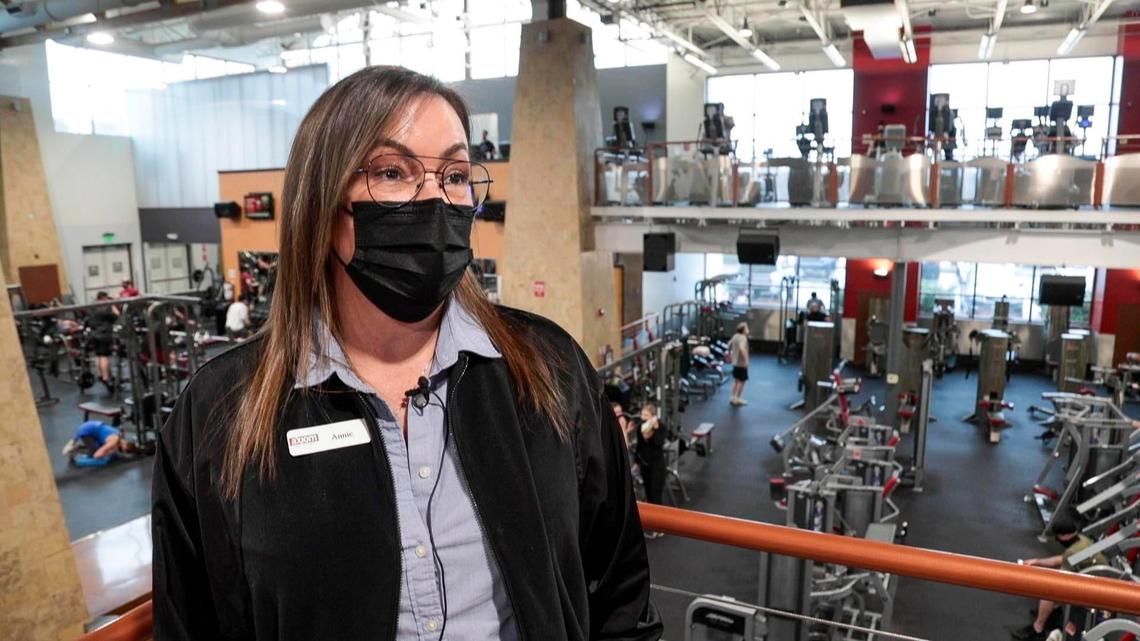 “Masks are required by all guests,” said Annie Ostolasa, vice president of operations at Axiom Fitness. “Most patrons are willing to work with us, some are a little confused. ... We help clarify it.”