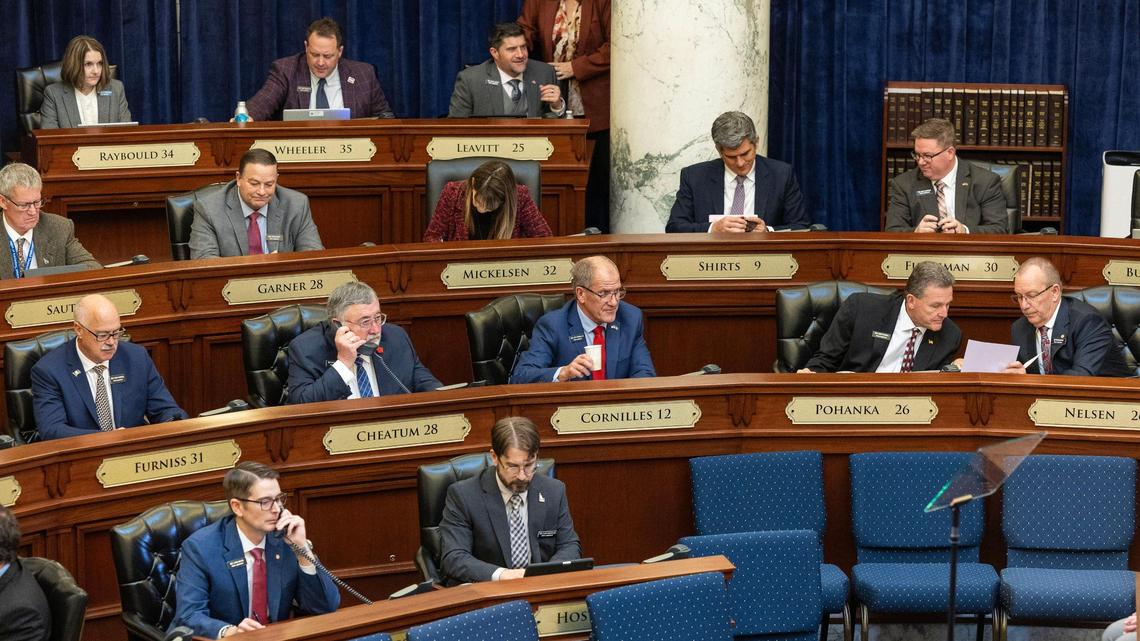 Members of the Idaho House are shown on the House floor in this Jan. 6 file photo.