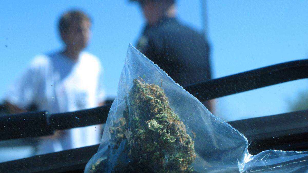 A man in Fruitland talks in 2012 to an Idaho State Police trooper who stopped him and charged him with possession of marijuana after leaving Oregon. The man said a friend bought the marijuana at a medical co-op in Ontario, Oregon.