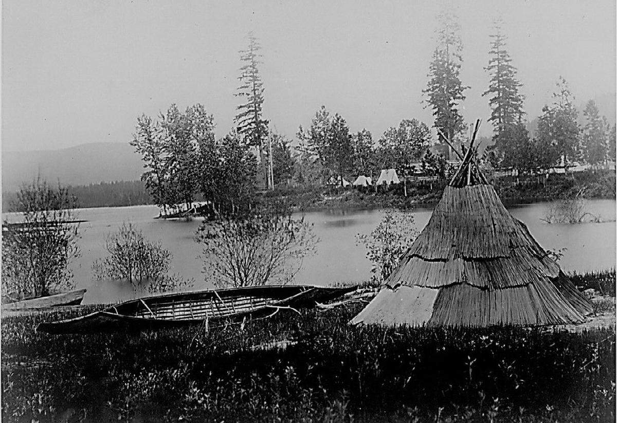 The Kalispel were the first inhabitants of Pend Oreille Country in North Idaho. Their numbers declined dramatically after white settlers came to the area, bringing disease and displacing the native population.