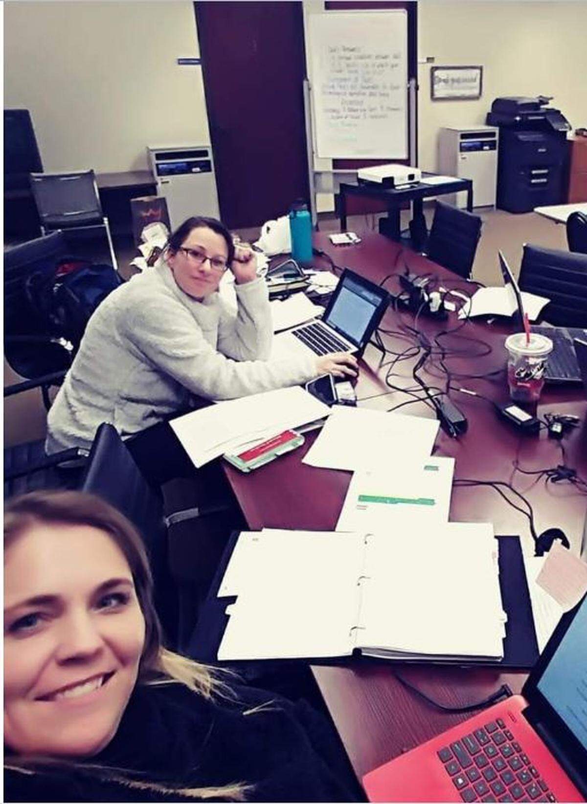 Students Jenny Hoppie, left, and Ellie Cowan, of Meridian, study at Concordia University School of Law before the coronavirus pandemic. The two students are having to find different law schools to attend after Concordia closed.
