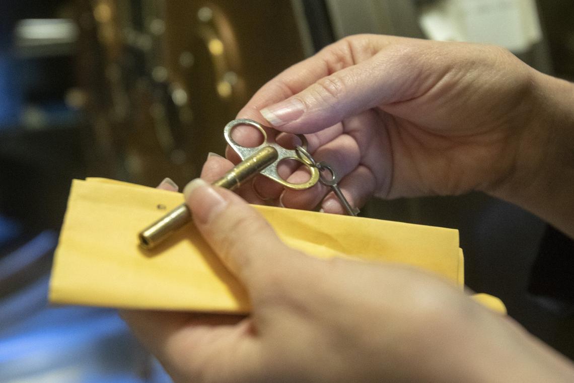 The clock on the vault inside the safe uses a classic key to set the time. One of the safety features is that once the timer is set, it cannot be changed.
