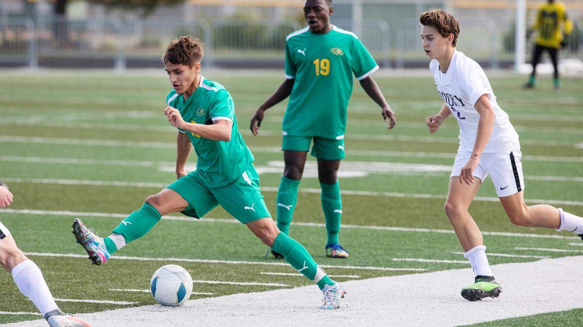 Borah midfielder Carlos Camacho, left, was named the 2021-22 Gatorade Idaho Boys Soccer Player of the Year on Thursday.