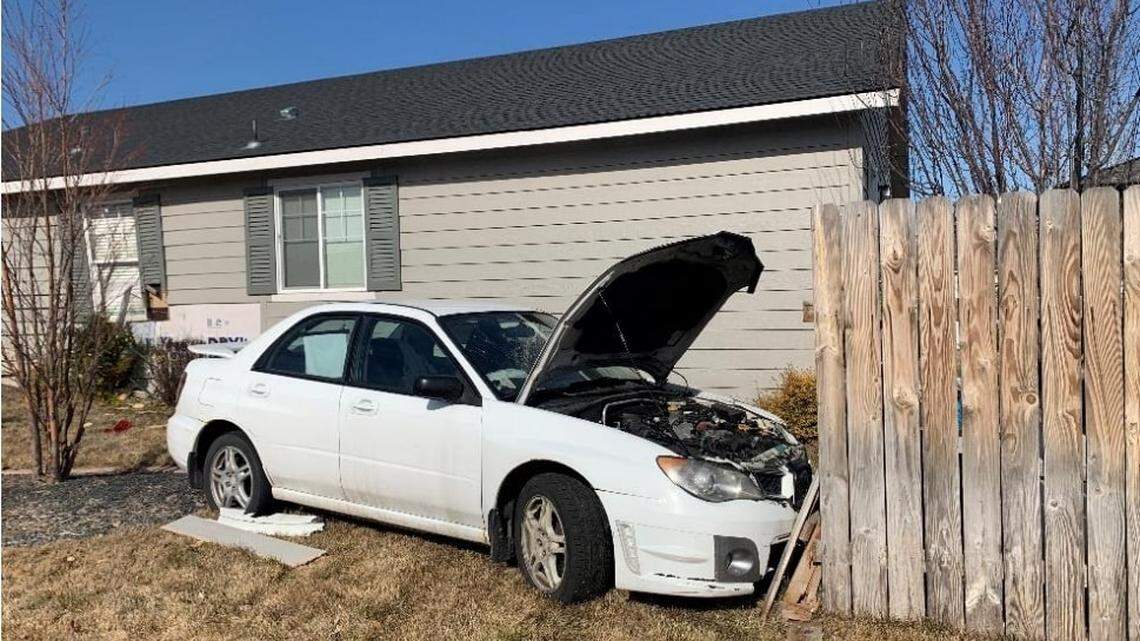 Caldwell police responded to a single-vehicle crash at noon Saturday, Feb. 11, 2023, in the 4600 block of Ida Red Avenue.
