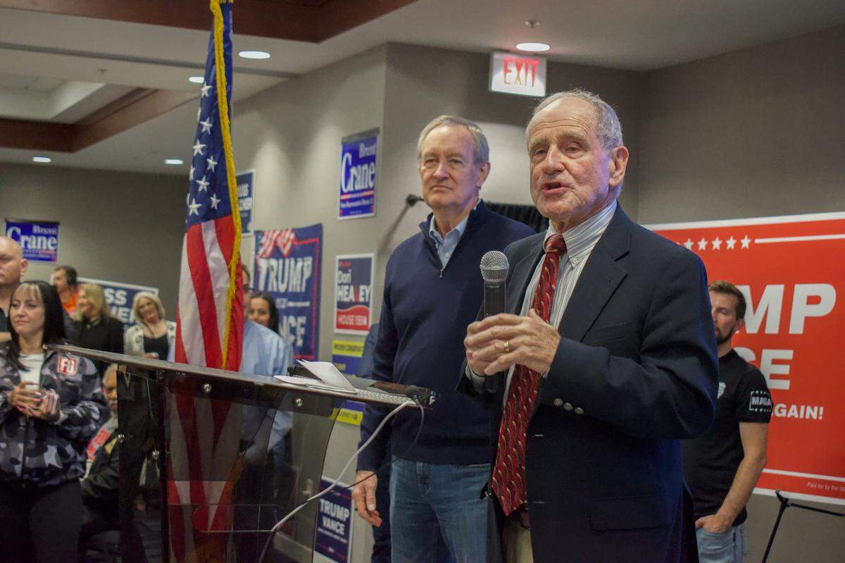 U.S. Sens. Jim Risch, R-Idaho, right, and Mike Crapo, R-Idaho, announced they oppose a recent proposal to sell public lands across the Western U.S., including in Idaho.