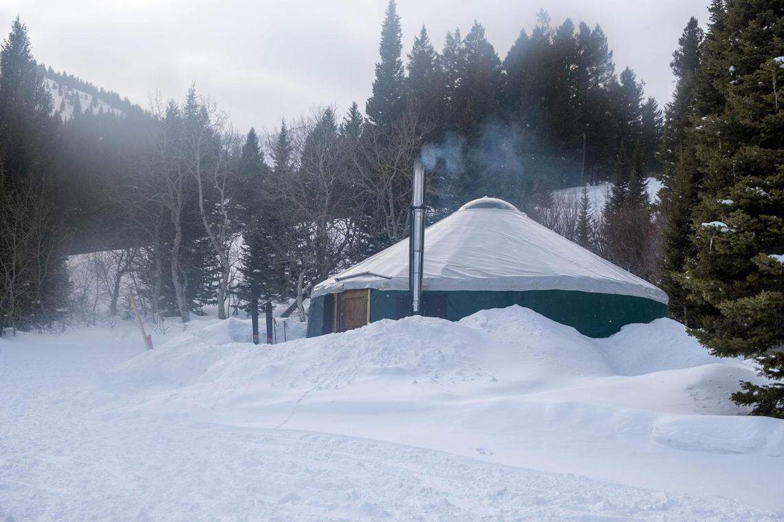 The Smokey Dome Yurt near the base of Peak 1 west of Soldier Mountain Resort, as seen on Sunday, Feb. 21, is a great place to stay overnight after Cat skiing, which the resort offers. Snowcat skiing from Soldier Mountain is one of only two resort-based resorts that offer the activity in Idaho.