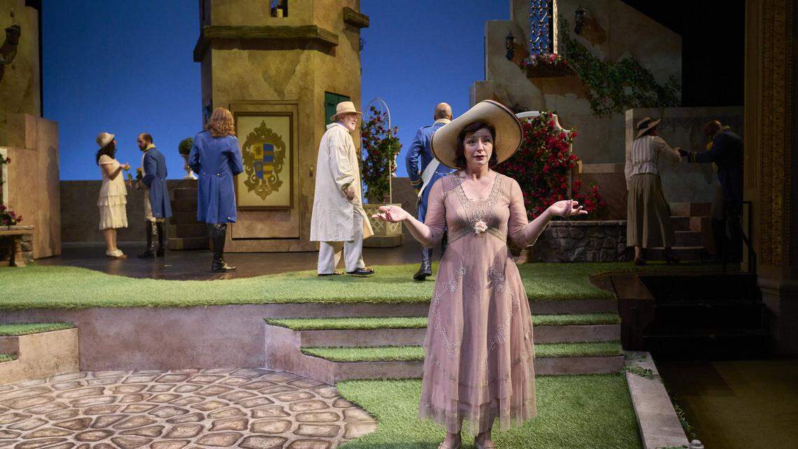 Laura Welsh Berg as Beatrice in Idaho Shakespeare Festival’s “Much Ado About Nothing,” directed by Charles Fee. It opens at the festival on May 20 and runs through June. 11.