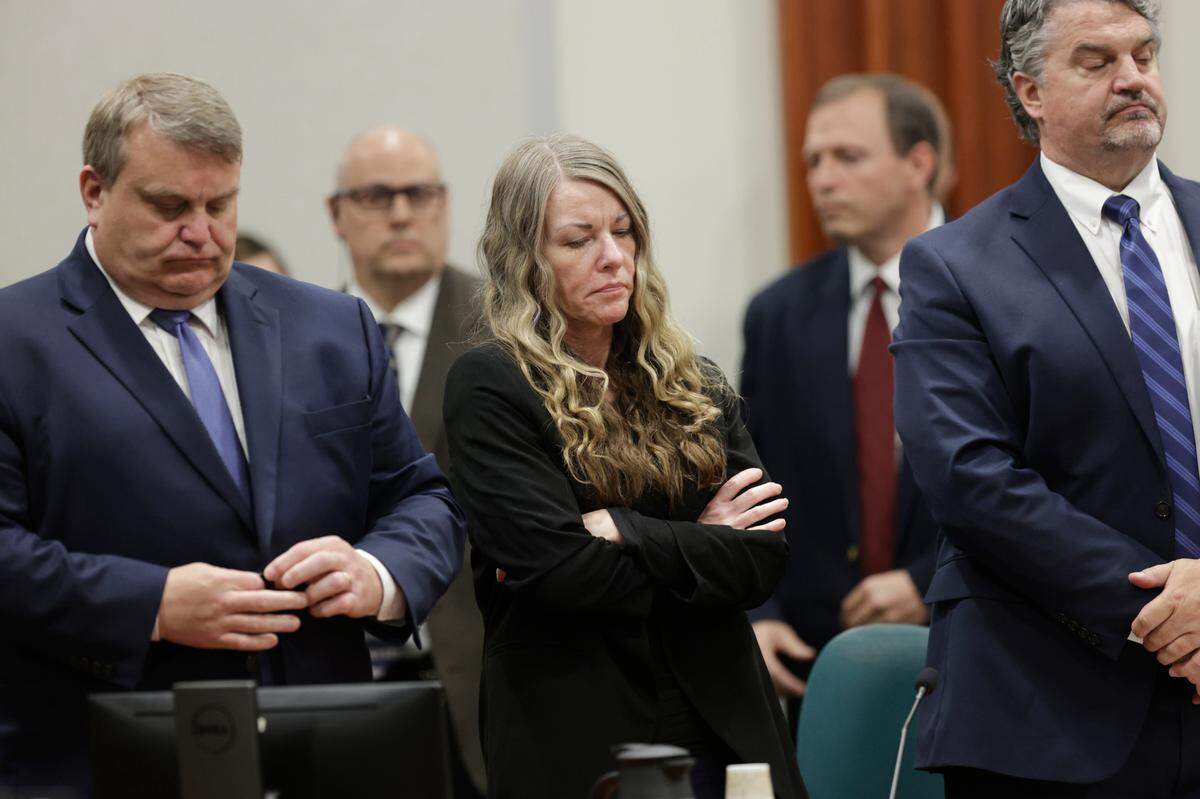 Lori Vallow Daybell, with her public defenders, was found guilty in May 2023 on two counts of murder and one count of conspiracy to commit murder. She also was sentenced for three other felonies and has appealed her convictions.